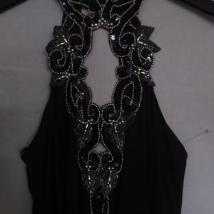 Midi length beaded special event dress